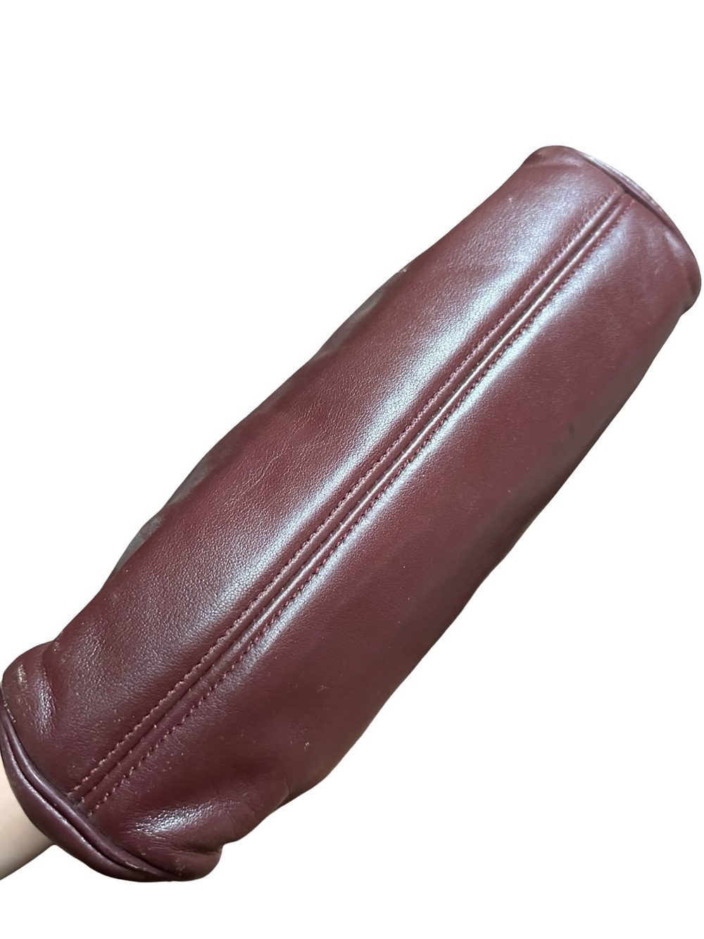 Etienne Aigner Vintage Classic Dark Burgundy Leather Shoulder Bag - Picture 5 of 12